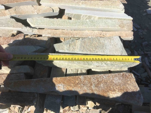 Горбушка златолит золотистый для облицовки купить в Ялуторовске