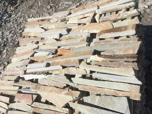 Горбушка златолит золотистый для облицовки купить в Ялуторовске